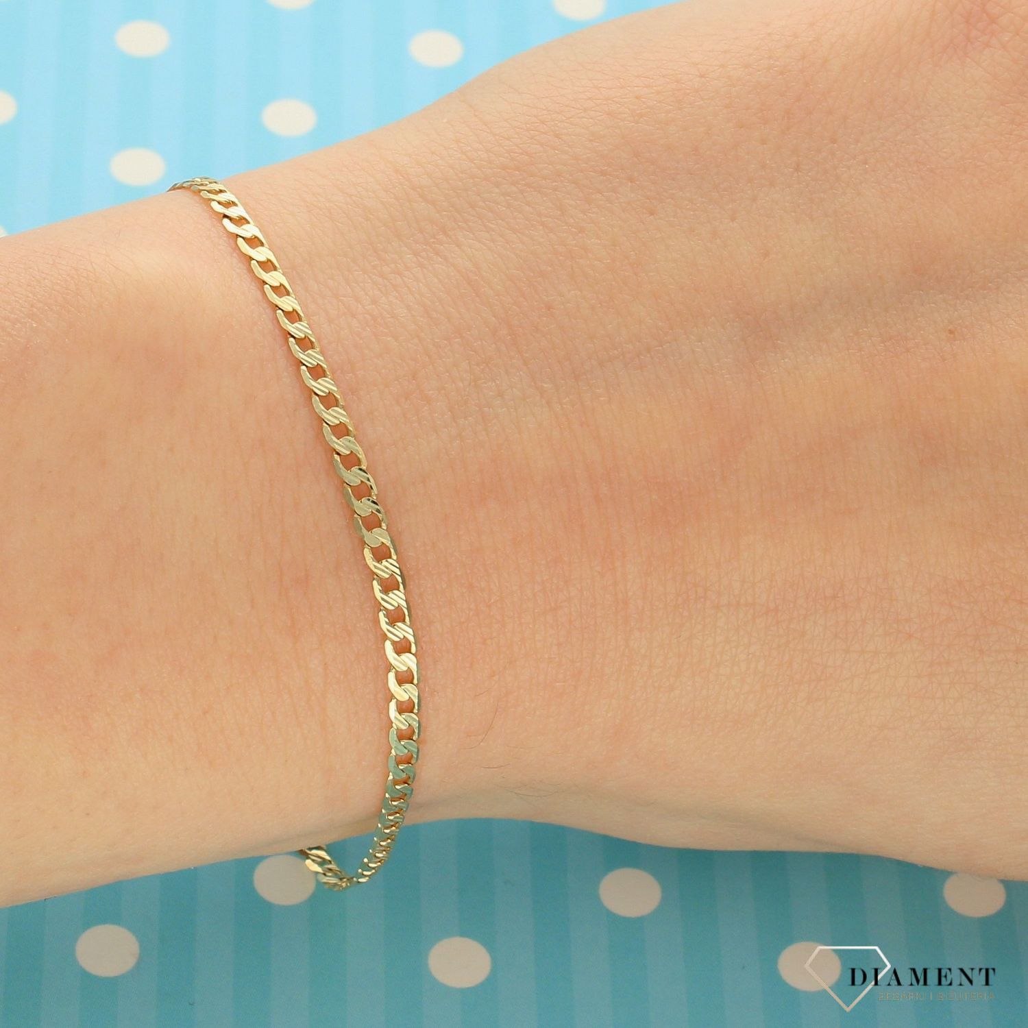 Złota bransoletka 375 pancerka pave DIA-BRA-GAXPDE 065 PAVE-375 2,5m (1).jpg